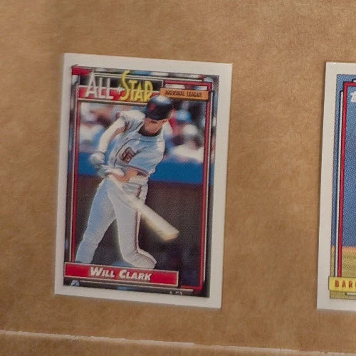 1992 Topps Micro #386 Will Clark AS Giants - Image 1 of 1