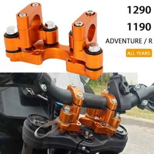 Steering Damper Mount Handlebar Riser Kit Orange For 390 790 1190 1290 Adventure - Picture 1 of 7