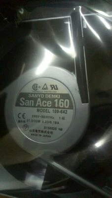 Ventilador original Sanyo Denki 109-642 ventilador 200v com sensor 6 meses de garantia  - Imagem 1 de 2