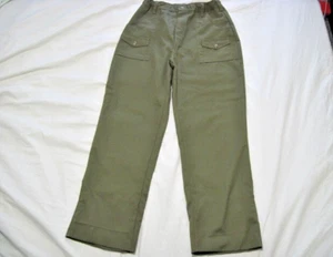 Vintage Boy Scouts Of America Uniform Pants Men 30x28 Green Cargo Pockets USA - Picture 1 of 21