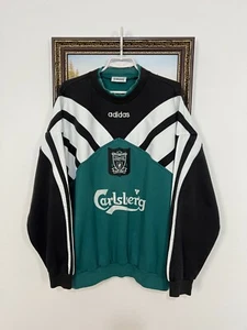 Vintage 90's Adidas Liverpool Football Sweatshirt Soccer Crewneck Mens Size L - Picture 1 of 15
