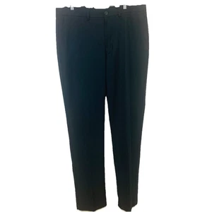Haggar Trouser Pants Men 36x34 Black Straight Fit Career Business Casual Travel - Picture 1 of 9