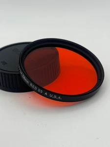 Tiffen 58mm Red 23 A U.S.A Camera Lens Filter for B&W film (f014) - Picture 1 of 1