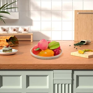 2 Count Bamboo Storage Basket Bread Baskets for Serving Flat Food Tray - Picture 1 of 12