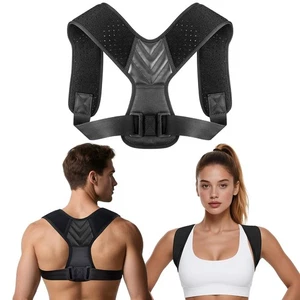 Posture Corrector-Back Brace for Men and Women- Adjustable Large, Black - Picture 1 of 6