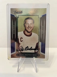 2008 Donruss Americana Sports Legends #84 Alex Delvecchio Auto Blue 005/250 # - Picture 1 of 2