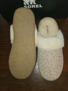 SOREL Nakiska Slide II Slippers Youth 5 / EU 37 Mega Taupe Gum 2 New in Box - Picture 1 of 10