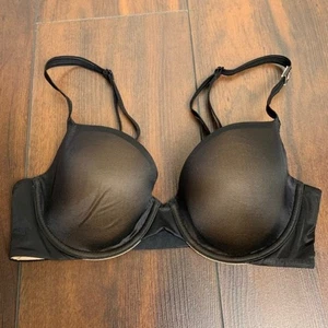 NWOT Victoria's Secret Transparent Black & Nude Lightly Lined Demi Bra Size 32D - Picture 1 of 6