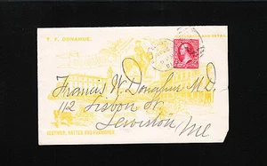 Donahue Clothier Hatter Furnisher Portland ME St. Bernard Dog Logo 1901 Cover ñ - Picture 1 of 3