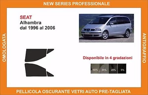 pellicola oscurante vetri SEAT alhambra dal 1996-2006 kit anteriore - Imagen 1 de 1