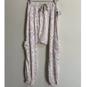 NWT Free People FP Movement Powder Pink Ikat Rise To The Sun Harem Pants Size XS - Picture 1 of 12