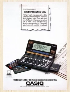 1989 Casio SF-9500 Business Organizer Original Advertisement v1 - Picture 1 of 1