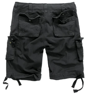 BRANDIT schwarze Cargoshorts 6XL 46W Urban Legend Herren Combat lockere Passform Khakis - Bild 1 von 5