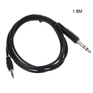 6Ft 1/4" TRS Stereo Male to 1/8" Male Adapter Cable 6.35mm to 3.5mm Aux Cable - Picture 1 of 7