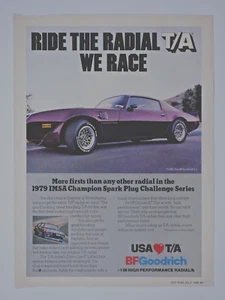 1980 1979 Pontiac Trans AM Vintage BF Goodrich Original Print Ad 8.5 x 11" - Picture 1 of 2