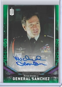 Doctor Who Autograph Card Green DWA-MB Micheal Brandon as Gen Sanchez 29/50 JSC - Picture 1 of 2