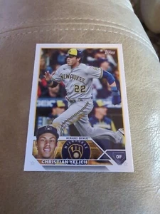 2023 Topps Series 1 Christian Yelich #192 Milwaukee Brewers - Picture 1 of 2