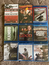 9 War films DVD/Blu-ray: Rambo/Deer Hunter/Inglourious Basterds/American Sniper
