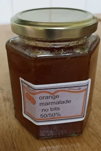 HOMEMADE JAM an MARMALADE ; 12OZ JAR ORANGE MARMARMALADE NO BITS !!!!!!!!! - Picture 1 of 3