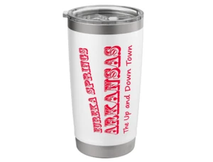 Eureka Springs Arkansas Up & Down Town Stainless Steel Insulated Tumbler 20 oz - Picture 1 of 4