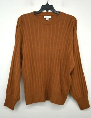 Suéter Topshop Mujer Marrón Cuello Redondo Tejido Mezcla Cachemira Mangas Largas 14 Foto 1 de 4
