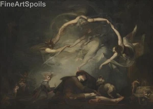 The Shepherd's Dream • Henry Fuseli , 1793 • Wall Art • A4 Print - Picture 1 of 9