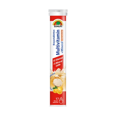 SUNLIFE® Multivitamin + Mineral Brausetabletten hochdosiert Energie Immunsystem  - Bild 1 von 4