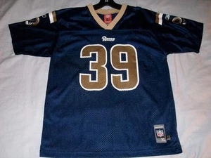 Steven S Jackson 39 St Louis Rams Blue Reebok Jersey Youth X-Large 18-20 used - Picture 1 of 1