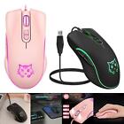 Cute Wired Gaming Mouse Colorful Lights Silent PC Laptop Ergonomic 6 Button