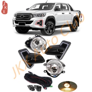 For Toyota Hilux Revo Rocco 2018-2019 LED Day Light DRL Halogen Fog Lamp Cable - Bild 1 von 9