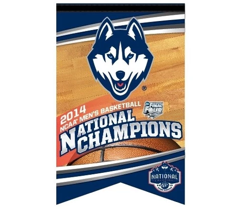 UConn Huskies 2014 Basketball National Champions 17'' x 26'' Premium Banner Cover