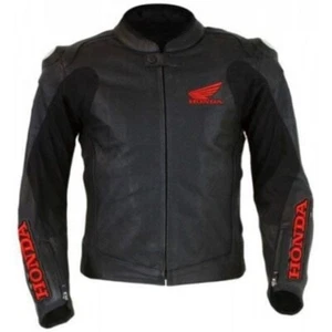 Honda Reacing Moterbike Leather Jacket honda Motercycle biker Jacket - Picture 1 of 3