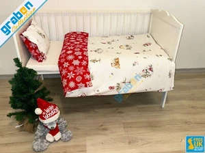 100% BAUMWOLLE BETTWÄSCHE SET FÜR Kinderbett, Reisebett, Bettbezug & Kissenbezug 90cm x 120cm - Bild 1 von 24