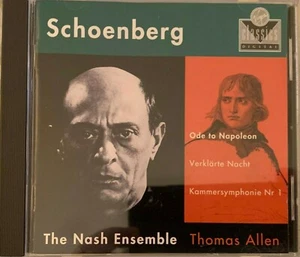Schoenberg Ode Verklarte Kammersymphonie  Nash Ensemble CD 1991 - Bild 1 von 2