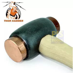 Mazo martillo Thor 214 Nº 3 44mm cara 1600g cobre cuero crudo THO214 - Imagen 1 de 5