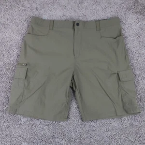 Orvis Tech Cargo Short Mens 40 Green Comfort Waistband Pockets Outdoor Hiking - Picture 1 of 13