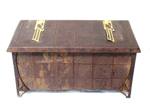 Große Jugendstil Metallkiste 51x26,5x26,5 cm - Bild 1 von 21