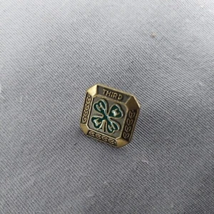 Tercer Lugar 4H Feria Ganadera Vintage Sombrero Chaqueta Solapa Prendedor - Imagen 1 de 4