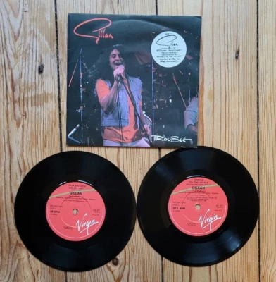 Gillan  Trouble Ltd Double  7" Gatefold sleeve Rock Deep Purple - Image 1 of 4