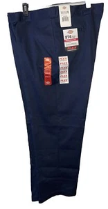 NEW Dickies 874 Mens 48x30 Navy Blue Original Fit Wrinkle Resistant Work Pants - Picture 1 of 3