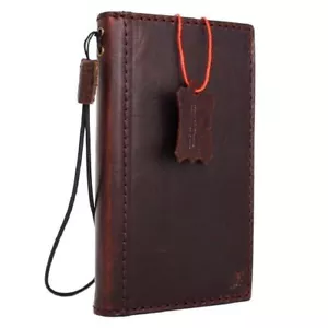 genuine vintage leather Case for samsung galaxy note 8 book wallet cover luxury - Picture 1 of 7