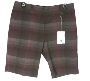 Pantalones cortos para mujer Nike Golf Tour Performance Dri-Fit a cuadros talla 6 gris mantente fresco - Imagen 1 de 16