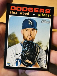 ALEX WOOD LOS ANGELES DODGERS 2020 TOPPS HERITAGE HIGH BASEBALL KARTE #663 - Bild 1 von 1