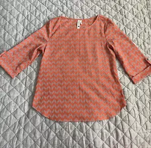 Pink Owl Women's Small Shirt Tunic Geometric Colorful Lightweight - Picture 1 of 5