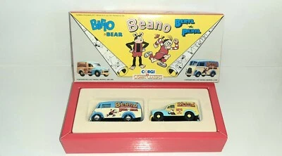 CORGI COMIC CLASSICS SET 2 PEZZI THE BEANO BIFFO THE BEAR BERYL THE PERIL 1:43 - Immagine 1 di 3