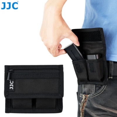 2 Pocket Camera Battery + Card Pouch Bag Holder fr Sony NP-F550 NP-FW50 NP-FZ100 - Image 1 of 4