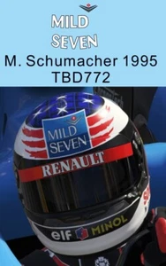 1/5 Decals per Mild Seven Casco Michael Schumacher Helmet 1995 TBD772 - Picture 1 of 1