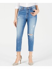 FLYING MONKEY $72 Womens New Blue Distressed Pocketed Jeans 26 WAIST B+B