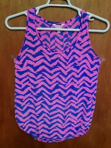 Camicia blusa donna Lilly Pulitzer tank seta taglia media - Foto 1 di 1