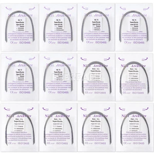 10xETERFANT Dental Ortho Arch Wires Super Elastic NIti Ovoid Natural Rectangular - Picture 1 of 26